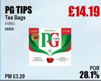 Bestway PG TIPS Tea Bags offer