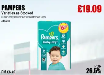 Bestway PAMPERS offer