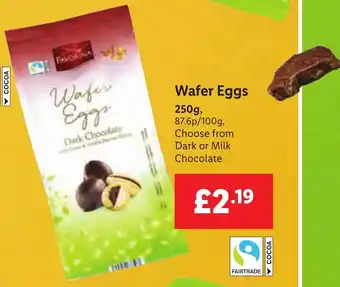 Lidl Wafer Eggs 250g, offer