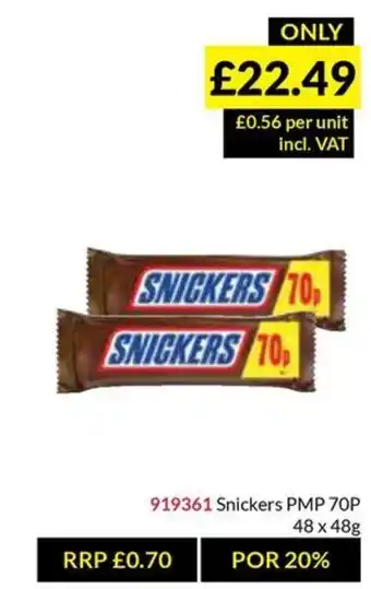 Musgrave MarketPlace Snickers offer