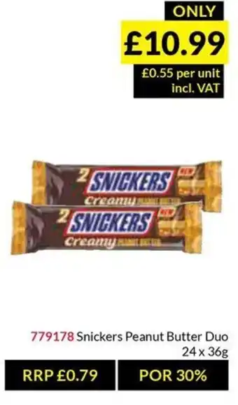 Musgrave MarketPlace Snickers Peanut Butter Duo offer