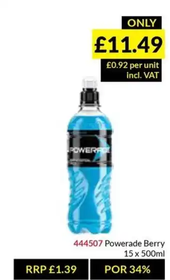 Musgrave MarketPlace Powerade Berry offer