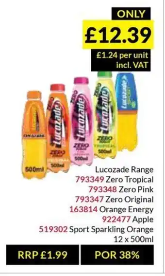 Musgrave MarketPlace Lucozade Range offer