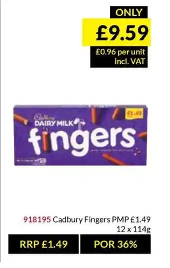 Musgrave MarketPlace Cadbury Fingers offer