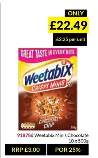 Musgrave MarketPlace Weetabix Minis Chocolate offer