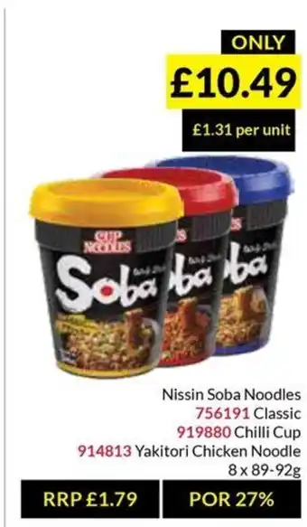 Musgrave MarketPlace Nissin Soba Noodles offer
