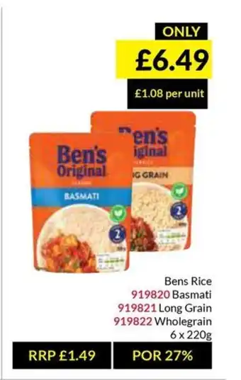 Musgrave MarketPlace Bens Rice offer