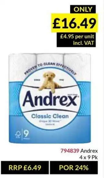 Musgrave MarketPlace Andrex offer