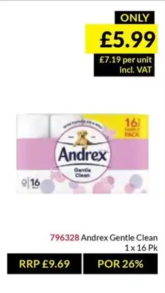 Musgrave MarketPlace Andrex Gentle Clean offer