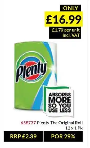 Musgrave MarketPlace Plenty The Original Roll offer
