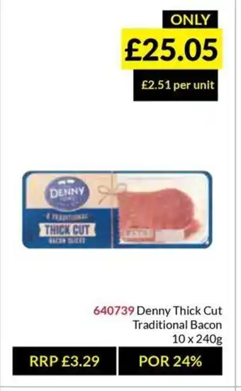 Musgrave MarketPlace Denny Thick Cut Traditional Bacon offer