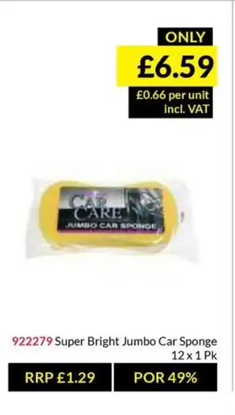 Musgrave MarketPlace Super Bright Jumbo Car Sponge offer