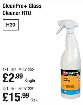 Makro CleanPro+ Glass Cleaner RTU offer