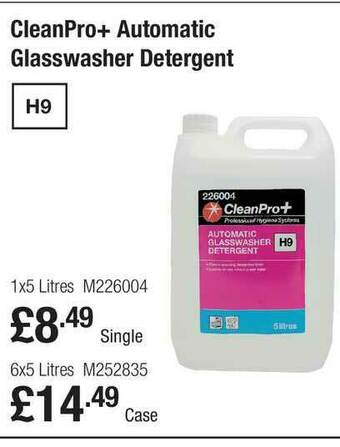 Makro CleanPro+ Automatic Glasswasher Detergent offer