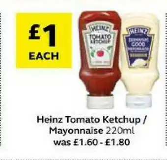 SuperValu Heinz Tomato Ketchup - Mayonnaise offer