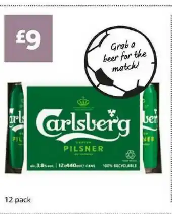 SuperValu Carlsberg Pilsner offer