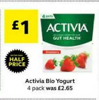SuperValu Activia Bio Yogurt offer