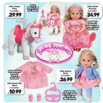 Toymaster Little Sweet Pony 12 Months+, Little Sweet Set 36cm 12 Months+, Little Sophia 36cm 12 Months+ Or Little Sweet Princess 12 Mon offer