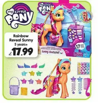 Toymaster Rainbow Reveal Sunny 5 Years+ offer