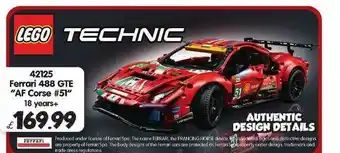 Toymaster 42125 Ferrari 488 GTE offer