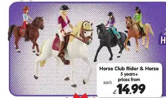 Toymaster Horse Club Rider & Horse 5 Years+ offer