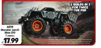 Toymaster 42119 Monster Jam™ Max-D™ 7 Years+ offer