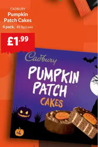 Lidl Pumpkin Patch Cakes 4pack offer