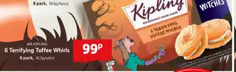 Lidl 6 Terrifying Toffee Whirls 6pack offer