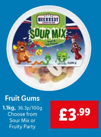 Lidl Fruit Gums 1.1kg offer