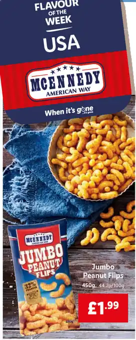 Lidl Jumbo Peanut Flips 450g offer