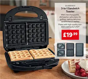 Lidl 3-in-1 Sandwich Toaster offer