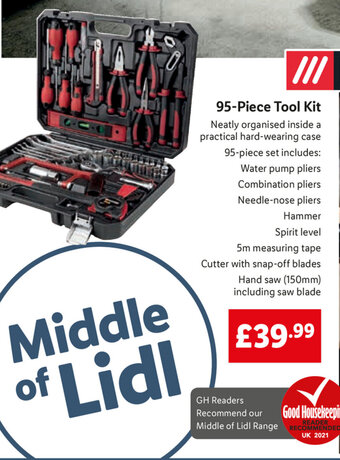 Lidl 95-PIece Tool Kit offer