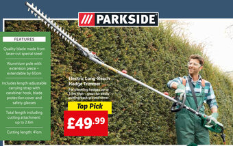 Lidl Electric Long Reach Hedge Trimmer offer