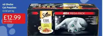 Aldi 40 Sheba Cat Pouches offer