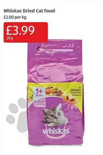 Aldi Whiskas Dried Cat Food offer
