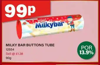 Bestway Milky Bar Buttons Tube offer
