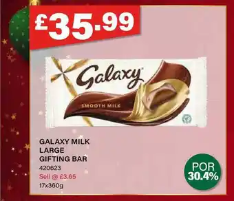 Bestway Galaxy Milk Large Gifting Bar offer