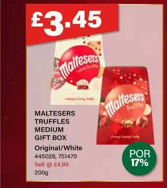 Bestway Maltesers Truffles Medium Gift Box offer