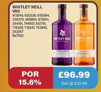 Bestway Whitley Neill Vas offer