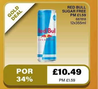 Bestway Red Bull Sugar Free offer