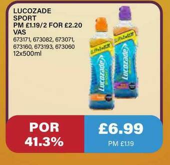 Bestway Lucozade Sport offer