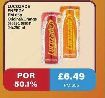 Bestway Lucozade Energy offer