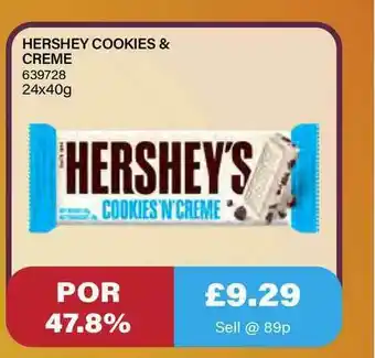 Bestway Hershey Cookies & Creme offer