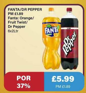 Bestway Fanta-dr Pepper offer