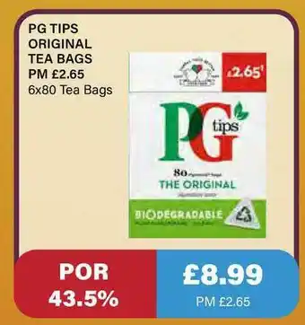 Bestway Pg Tips Original Tea Bags offer
