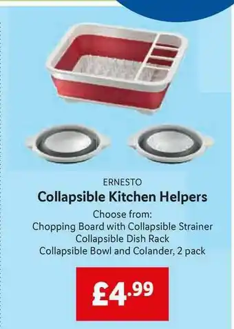 Lidl Ernesto Collapsible Kitchen Helpers offer