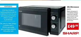 Lidl 20l Microwave Ms01u Sharp offer