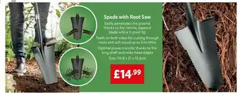 Lidl Spade With Root Saw offer