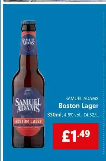 Lidl Samuel Adams Boston Lager offer