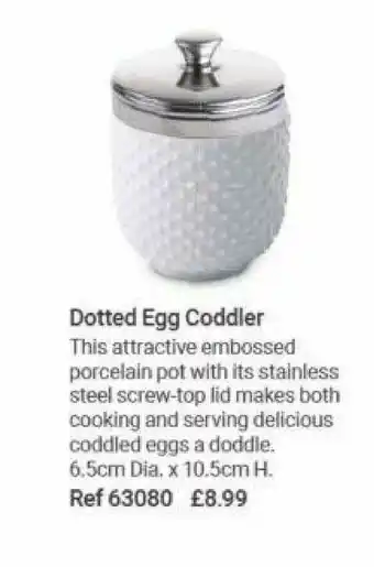Lakeland Dotted Egg Coddler offer